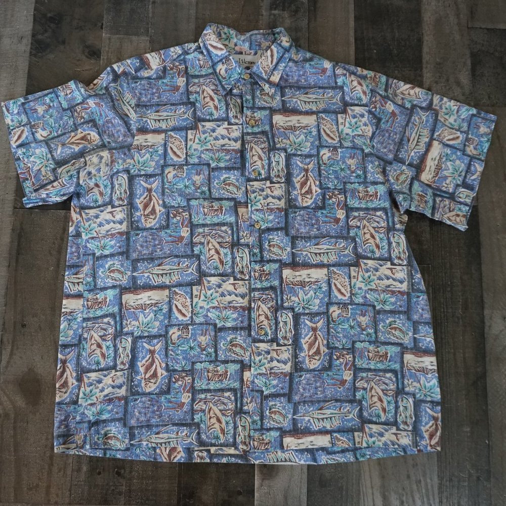 T & L Muumuu Factory Hawaii Button Down Shirt